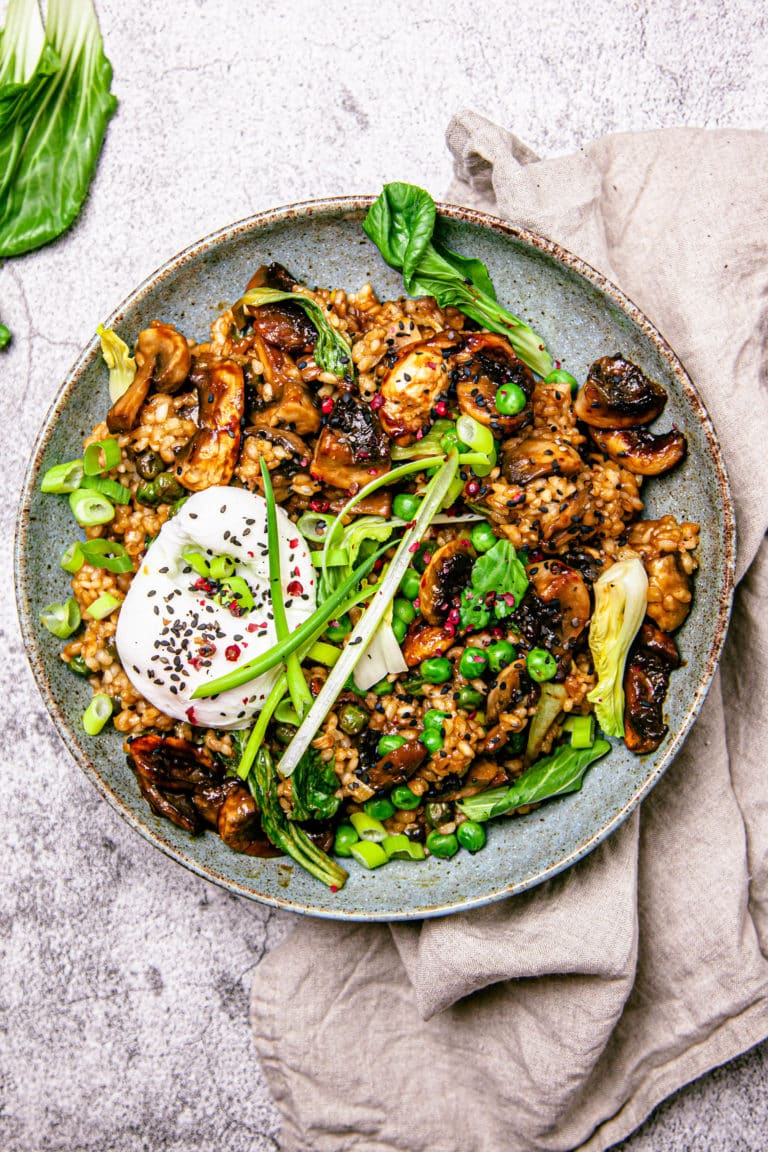 Miso Mushroom Risotto