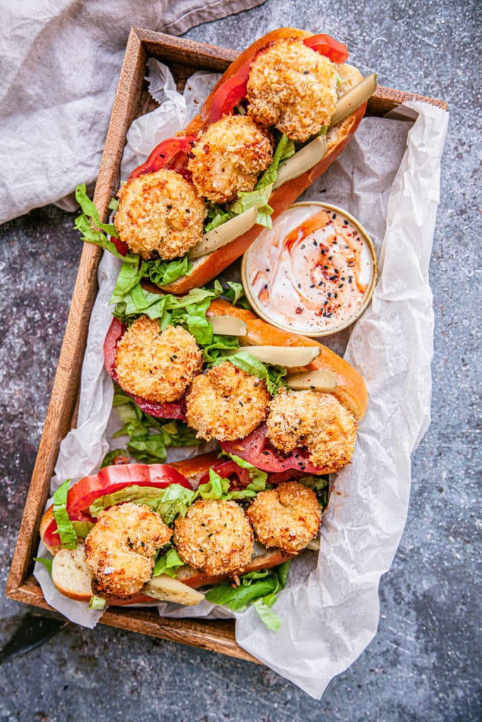 Crispy Shrimp Po Boy Sandwich