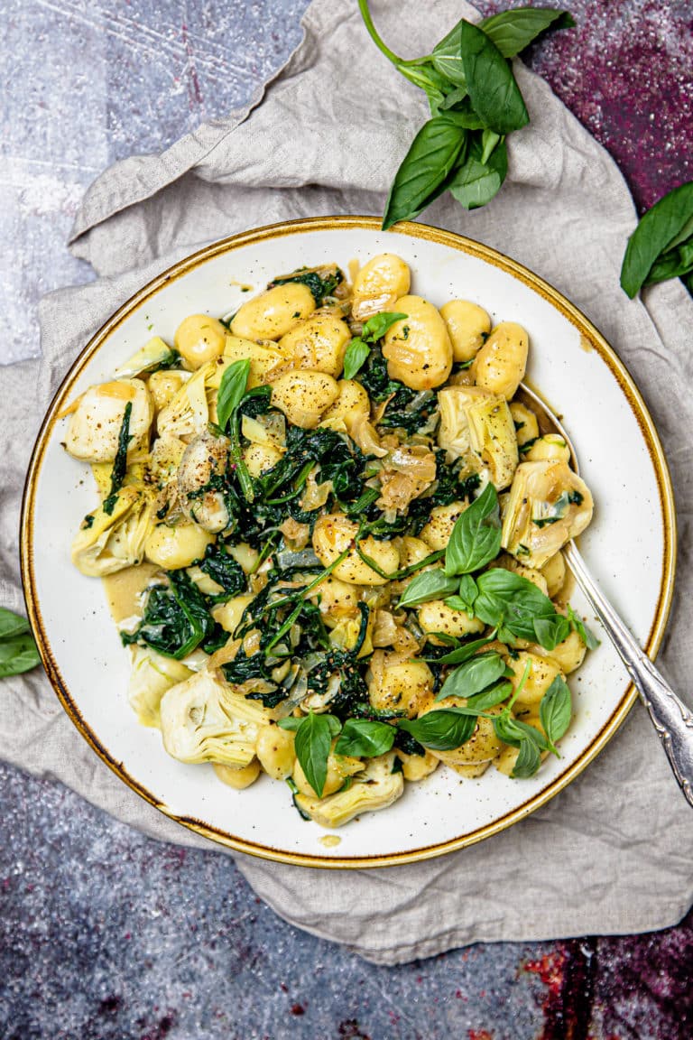 Creamy Spinach Artichocke Gnocchi